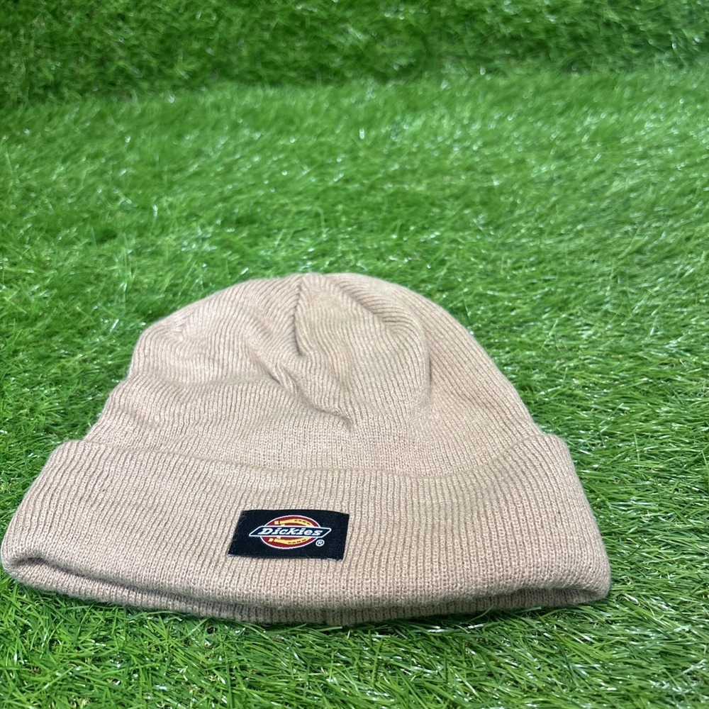 Dickies Beanie Cap Hat Tan One Size Fits‎ Most